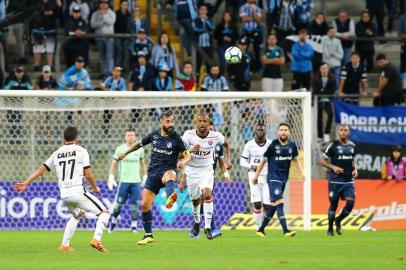  PORTO ALEGRE, RS, BRASIL, 12-08-2018. Grêmio enfrenta o Vitória na Arena pelo Campeonato Brasileiro. (LAURO ALVES/AGÊNCIA RBS)