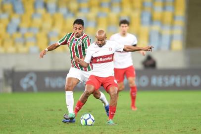  PORTO ALEGRE, RS, BRASIL, 13-08-2018. Inter enfrenta o Fluminense no MaracanãPartida é válida pela 18ª rodada do Brasileirão. (RICARDO DUARTE/INTE-R)