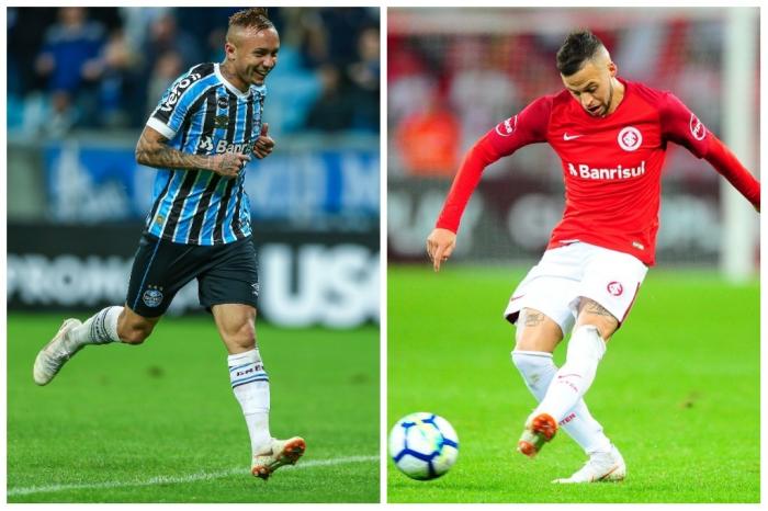 Montagem sobre fotos de Lucas Uebel e Félix Zucco / Divulgação Grêmio e Agência RBS