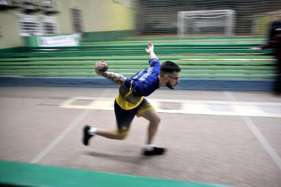  CAXIAS DO SUL, RS, BRASIL, 08/08/2018Associação Braço Forte de Galópolis foca na formação de atletas olímpicos de Bocha para 2024. (Lucas Amorelli/Agência RBS)