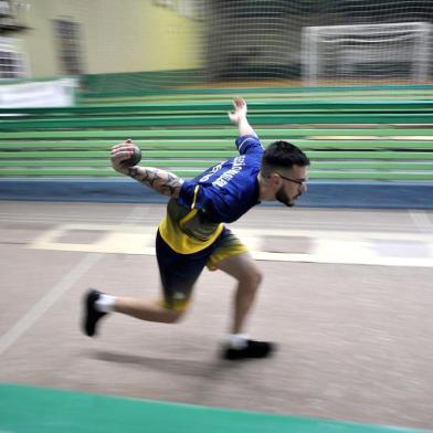  CAXIAS DO SUL, RS, BRASIL, 08/08/2018Associação Braço Forte de Galópolis foca na formação de atletas olímpicos de Bocha para 2024. (Lucas Amorelli/Agência RBS)