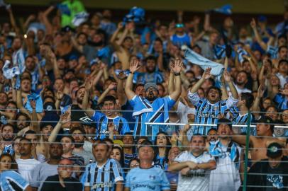 Gremio x FlamengoRS - FUTEBOL/COPA DO BRASIL 2018/GREMIO X FLAMENGO - ESPORTES - Lance da partida entre Gremio e Flamengo disputada na noite desta quarta-feira, no Estadio Maracana, valida pelas quartas de final da Copa do Brasil 2018. FOTO: LUCAS UEBEL/GrêmioEditoria: SPOIndexador: Lucas UebelSecao: futebolFonte: Gremio.netFotógrafo: Gremio x Flamengo