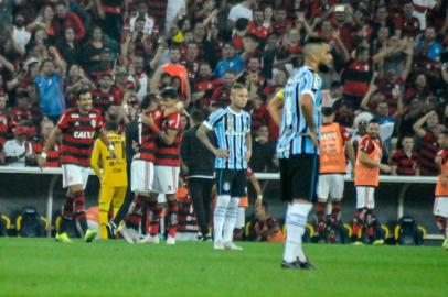 FLAMENGO X GREMIORJ - FLAMENGO/GREMIO - GERAL - Durante Flamengo x Grêmio, partida válida pelas quartas de final da Copa do Brasil, realizada no estádio do Maracanã, Rio de Janeiro, RJ, nesta quarta-feira (15). 15/08/2018 - Foto: NAYRA HALM/FOTOARENA/FOTOARENA/ESTADÃO CONTEÚDOEditoria: GERALLocal: RIO DE JANEIROIndexador: NAYRA HALMFonte: 1587208Fotógrafo: FOTOARENA