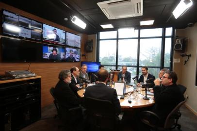  PORTO ALEGRE, RS, BRASIL - 16/08/2018 - Debate na Rádio Gaúcha nesta quinta-feira. (Fernando Gomes/Agência RBS)