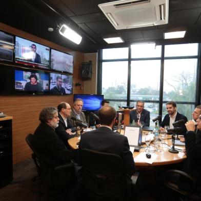  PORTO ALEGRE, RS, BRASIL - 16/08/2018 - Debate na Rádio Gaúcha nesta quinta-feira. (Fernando Gomes/Agência RBS)