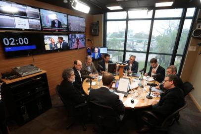  PORTO ALEGRE, RS, BRASIL - 16/08/2018 - Debate na Rádio Gaúcha nesta quinta-feira. (Fernando Gomes/Agência RBS)