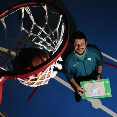  CAXIAS DO SUL, RS, BRASIL, 26/07/2018 - Tiago Frank é técnico da Seleção Brasileira de Basquete de Cadeira de Rodas, e vai para o Mundial da categoria. (Marcelo Casagrande/Agência RBS)