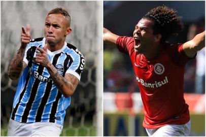 Everton (Grêmio) e Camilo (Inter)