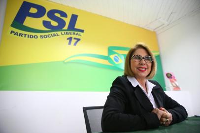  PORTO ALEGRE, RS, BRASIL, 20/08/2018 - Entrevista com candidata ao Senado Carmen Flores (PSL). (FOTOGRAFO: LAURO ALVES / AGENCIA RBS)