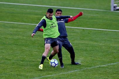  PORTO ALEGRE, RS, BRASIL, 20-08-2018. Inter treina no CT Parque Gigante. (ROBINSON ESTRÁSULAS/AGÊNCIA RBS)