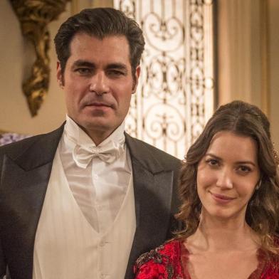 orgulho e paixão, Elisabeta (Nathalia Dill) e Darcy (Thiago Lacerda)  