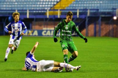  FLORIANÓPOLIS, SC, BRASIL, 21/08/2018. Avaí x Juventude, jogo válido pela 22ª rodada da série B do Campeonato Brasileiro e realizado no estádio Ressacada, em Florianópolis. (Arthur Dallegrave/Juventude/Divulgação)