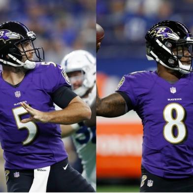 Joe Flacco, Lamar Jackson, NFL, futebol americano, football, Baltimore Ravens