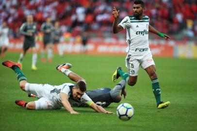  PORTO ALEGRE, RS, BRASIL, 26/08/2018 - Inter x Palmeiras. Jogo válido pela 21º rodada do Brasleirão e acontece no estádio Beira-Rio. (FOTOGRAFO: JEFFERSON BOTEGA / AGENCIA RBS)Indexador: Anderson Fetter