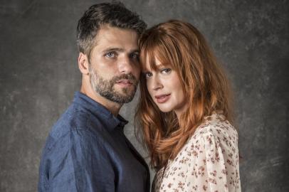 A primeira foto de Bruno Gagliasso e Marina Ruy Barbosa como Luz e Gabriel, o casal protagonista de O Sétimo Guardião, próxima trama das nove, de Aguinaldo Silva.