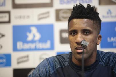  PORTO ALEGRE, RS, BRASIL, 27-08-2018. Grêmio treina no CT Luiz Carvalho. Na foto: coletiva com Bruno Cortez (ANDRÉ ÁVILA/AGÊNCIA RBS)