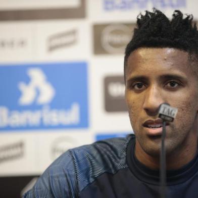  PORTO ALEGRE, RS, BRASIL, 27-08-2018. Grêmio treina no CT Luiz Carvalho. Na foto: coletiva com Bruno Cortez (ANDRÉ ÁVILA/AGÊNCIA RBS)