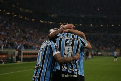  PORTO ALEGRE, RS, BRASIL, 28-08-2018. Grêmio enfrenta em jogo de volta o Estudiantes pela Libertadores da América na Arena. (ANDRÉ ÁVILA/AGÊNCIA RBS)