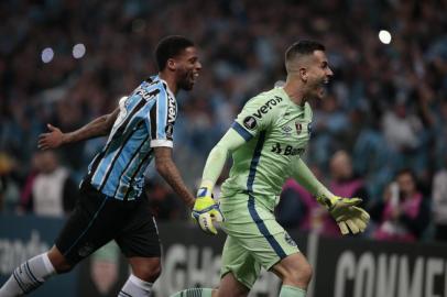  PORTO ALEGRE, RS, BRASIL, 28-08-2018. Grêmio enfrenta em jogo de volta o Estudiantes pela Libertadores da América na Arena. (ANDRÉ ÁVILA/AGÊNCIA RBS)