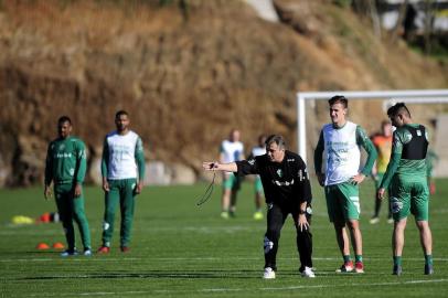  CAXIAS DO SUL, RS. BRASIL, 28/08/2018 - Juventude apresenta reforços e treina para enfrentar o Paysandu, na estreia do novo técnico, Luiz Carlos Winck. NA FOTO: técnico Luiz Carlos Winck. (Marcelo Casagrande/Agência RBS)