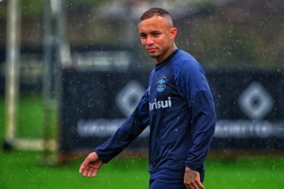 PORTO ALEGRE, RS, BRASIL, 31/08/2018 - Treino do Grêmio que ocorreu nesta manhã de sexta feira. (FOTOGRAFO: LAURO ALVES / AGENCIA RBS)