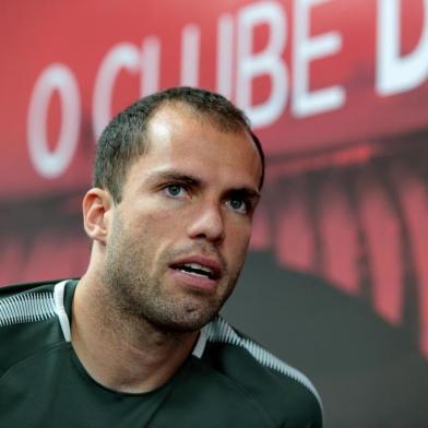  PORTO ALEGRE, RS, BRASIL, 31/08/2018 - Entrevista do goleiro Marcelo Lomba. (FOTOGRAFO: FERNANDO GOMES / AGENCIA RBS)