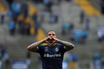  PORTO ALEGRE, RS, BRASIL. 01/09/2018. Na Arena, Grêmio e Botafogo se enfrentam neste sábado (1/9), às 16h, em jogo válido pela 22ª rodada do Brasileirão.  (Foto: Carlos Macedo/Agência RBS)