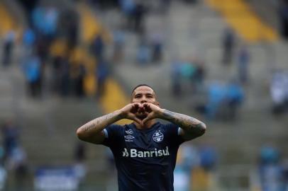  PORTO ALEGRE, RS, BRASIL. 01/09/2018. Na Arena, Grêmio e Botafogo se enfrentam neste sábado (1/9), às 16h, em jogo válido pela 22ª rodada do Brasileirão.  (Foto: Carlos Macedo/Agência RBS)