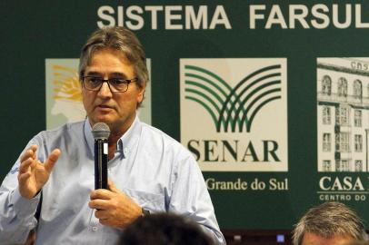 Gedeão Pereira na coletiva da Farsul