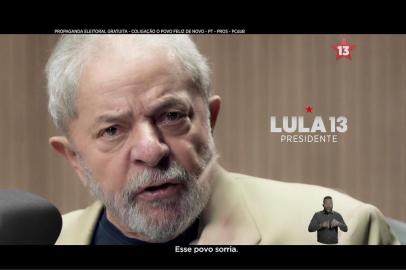  Reprodução do vídeo do primeiro programa eleitoral  da campanha de Lula