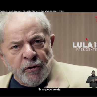  Reprodução do vídeo do primeiro programa eleitoral  da campanha de Lula