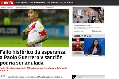 jornal do peru el bocon sobre paolo guerrero