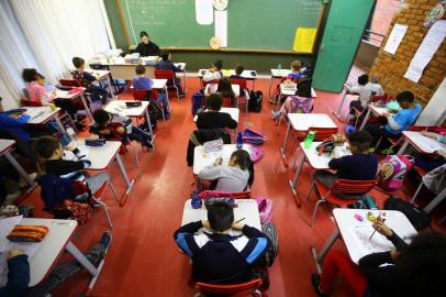  PORTO ALEGRE - BRASIL - Escola Estadual de Ensino Fundamental Uruguai, melhor classificada em Porto Alegre no Ideb 2017, em ensino fundamental na rede estadual (FOTO: LAURO ALVES)