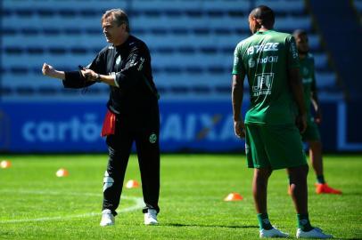  CAXIAS DO SUL, RS, BRASIL 07/09/2018Time do Juventude treina no estádio Alfredo Jaconi. (Felipe Nyland/Agência RBS)