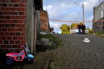  CAXIAS DO SUL, RS, BRASIL, 31/07/2018Homicídio no bairro 1º de Maio. (Lucas Amorelli/Agência RBS)