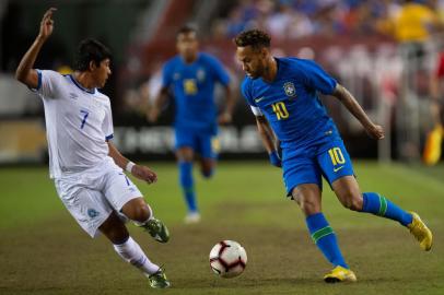 LANDOVER, EUA, 11-09-2018. Seleção Brasileira enfrenta El Salvador no estádio FedEx Field, na cidade norte-americana de Landover. (PEDRO MARTINS/MOWA PRESS)Indexador: Pedro Martins