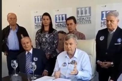 Candidato ao Senado pelo PP-RS, Luiz Carlos Heize, anuncia apoio a Jair Bolsonaro (PSL)