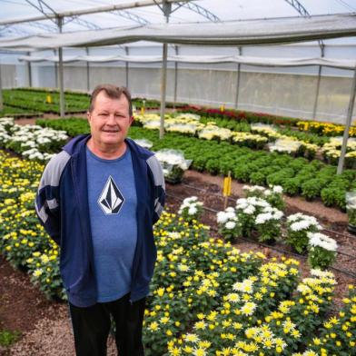  Santa Clara do Sul, RS, BRASIL, 16/08/2018 : Pauta sobre como municípios que sofreram um forte baque econômico se reinventaram. . Na foto: Gilberto Fröhlich, floricultor.  (Omar Freitas/Agência RBS)Indexador: Carlos Macedo