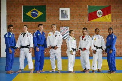  PORTO ALEGRE, RS, BRASIL, 11-09-2018: Equipe de judô da Sogipa faz treino aberto para a imprensa, na preparação para o Campeonato Mundial de Baku (FOTO FÉLIX ZUCCO/AGÊNCIA RBS, Editoria de Esportes).