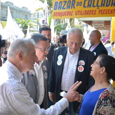 candidatos ao senado José Fogaça e Beto Albuquerque e José Paulo Cairoli