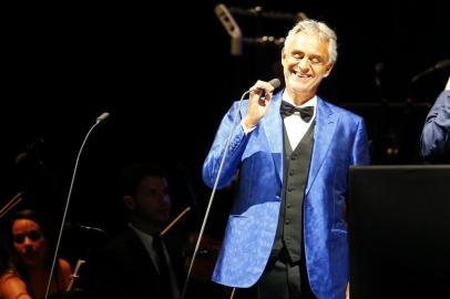  PORTO ALEGRE, RS, BRASIL - 23/09/2018 - Tenor Andrea Bocelli faz show no estádio Beira-Rio em Porto Alegre.