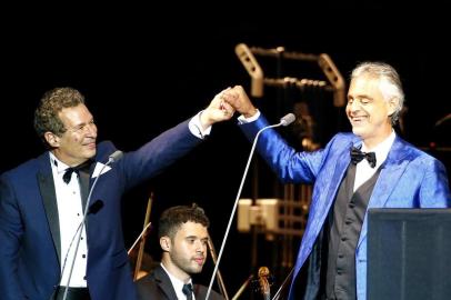  PORTO ALEGRE, RS, BRASIL - 23/09/2018 - Tenor Andrea Bocelli faz show no estádio Beira-Rio em Porto Alegre.