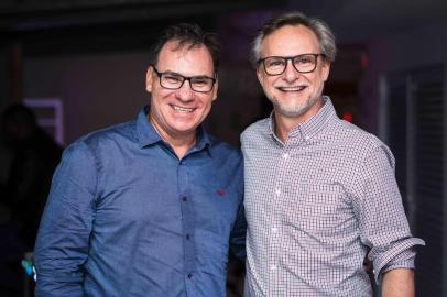 Na foto: Mauro Araújo e Paulo Pinheiro. Camarote da Brio para o show de Andrea Bocelli no Beira-Rio, em Porto Alegre.