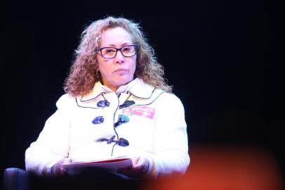  PORTO ALEGRE, RS, BRASIL, 05-07-2018. Famurs promove debate com candidatos ao governo do RS no Theatro Dante Barone, na Assembleia Legislativa. Na foto: Abigail Pereira (LAURO ALVES/AGÊNCIA RBS)