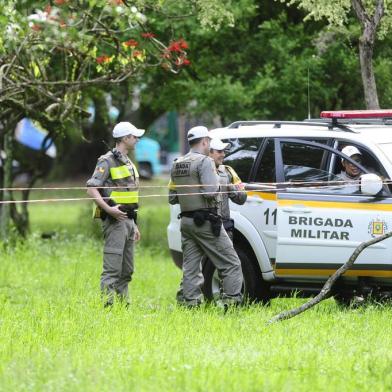  PORTO ALEGRE, RS, BRASIL - 25/09/2018 - Homem morto na Redenção.