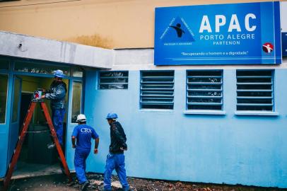  PORTO ALEGRE, RS, BRASIL, 25/09/2018 : Instituto Penal Pio Buck, na zona leste da Capital, está em obras para sediar Associação de Proteção e Assistência aos Condenados (Apac). (Omar Freitas/Agência RBS)Indexador: Felipe Nogs