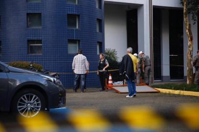  PORTO ALEGRE, RS, BRASIL, 27-09-2018 Homem é morto dentro da PUCRS em Porto AlegreVítima ainda não foi identificada pela polícia e caso é tratado como latrocínio