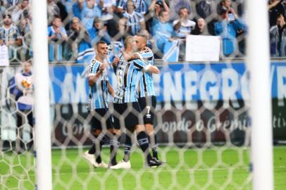  PORTO ALEGRE, RS, BRASIL, 02-10-2018. Grêmio e Atlético Tucumán se enfrentam nesta terça-feira (2), às 21h45min, em jogo válido pela partida de volta das quartas de final da Libertadores. (CARLOS MACEDO/AGÊNCIA RBS)Indexador: Carlos Macedo