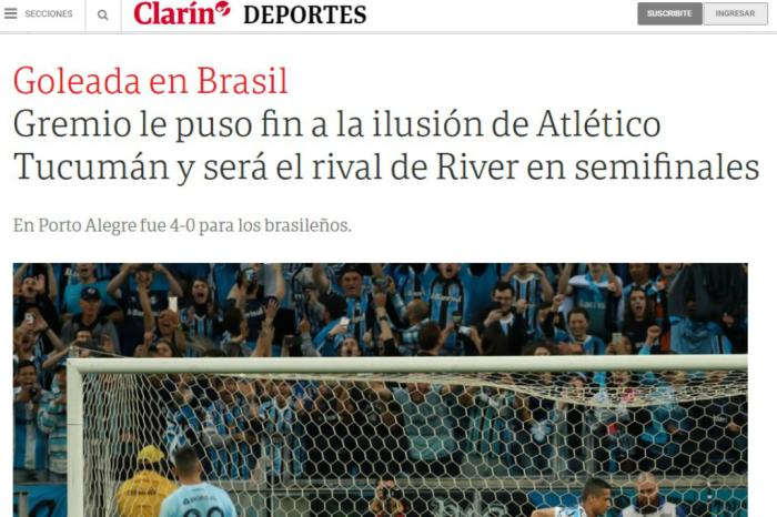 Reprodução / Clarín