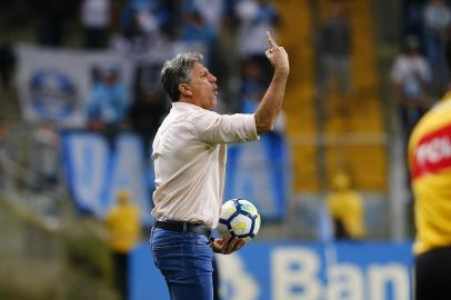 Grêmio enfrenta o Bahia na Arena pela 28ª rodada do Brasileirão. No lance,o técnico Renato Portaluppi